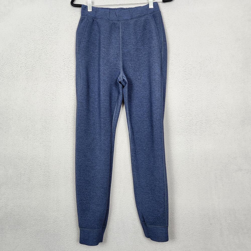 Uniqlo Jogger Pants Mens Small Blue Stretch Sweatpants Elastic Waist Pockets
